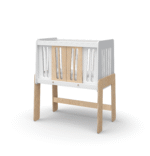 Βρεφικό κρεβάτι Friendly White Natural BabyCute 60x120cm με συρόμενη πορτούλα.