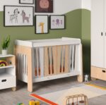 Βρεφικό κρεβάτι Friendly BabyCute BC100100W λευκό natural με συρόμενη πορτούλα.