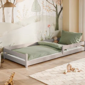 Kρεβάτι Montessori Alis με οριζόντιο Κάγκελο