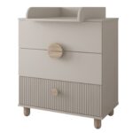 Βρεφική συρταριέρα Loft Cashmere BC20095 BabyCute με αλλαξιέρα.