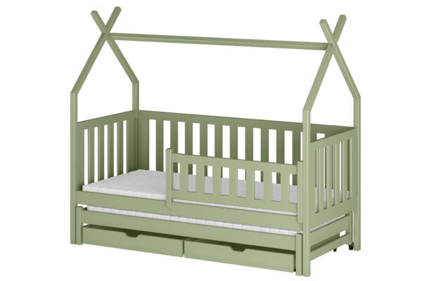 κρεβάτι tipi με συρόμενο olive 90x200 tytus