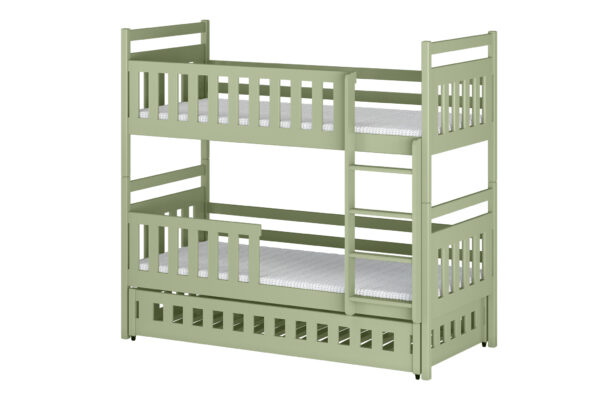 Κουκέτα Oliwia με συρόμενο, μασίφ ξύλο cashmere 90x200cm