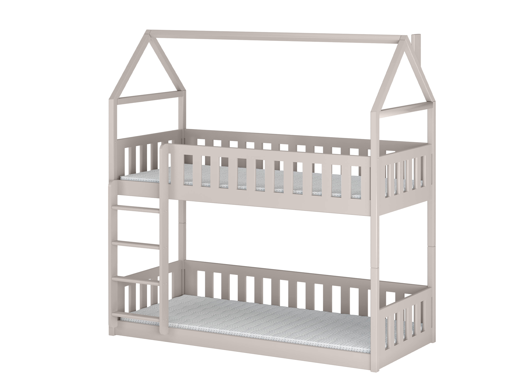 41 Κουκέτα Pola Montessori από μασίφ ξύλο cashmere 90x200, παιδικό δωμάτιο.