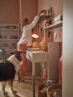 Γραφείο Harmony Cashmere HR-03: Λευκό γραφείο για παιδικό δωμάτιο.