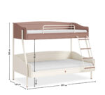 Παιδική κουκέτα Elegance EL-1401 Cilek: κουκέτα με μονό και ημίδιπλο κρεβάτι.