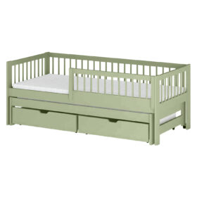 Καναπές Softi Cashmere με συρόμενο κρεβάτι από μασίφ ξύλο 90x200cm.