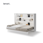 Lenart BC-04-GLOSS κρεβάτι διπλό λευκό γυαλιστερό 140x200cm με αποθηκευτικό χώρο.