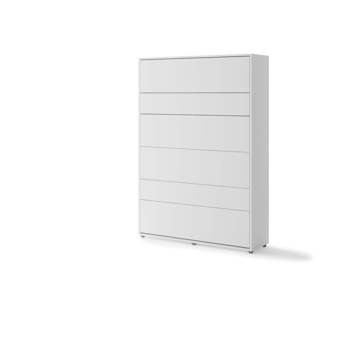 Λευκή συρταριέρα Lenart Bed Concept BC-01-WH με έξι συρτάρια