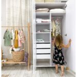 Ντουλάπα Δίφυλλη White & Cappuccino  Veres Monaco - Image 6