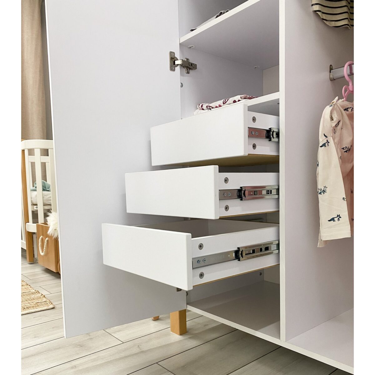 16 Ντουλάπα Δίφυλλη White & Cappuccino  Veres Monaco - Image 5