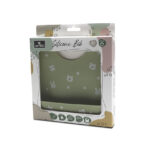 Lorelli Σαλιάρα Σιλικόνης πράσινη με τσέπη και τροφοσυλλέκτη.