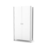 Ντουλάπα Δίφυλλη White & Grey Veres Monaco, μοντέρνα και πρακτική