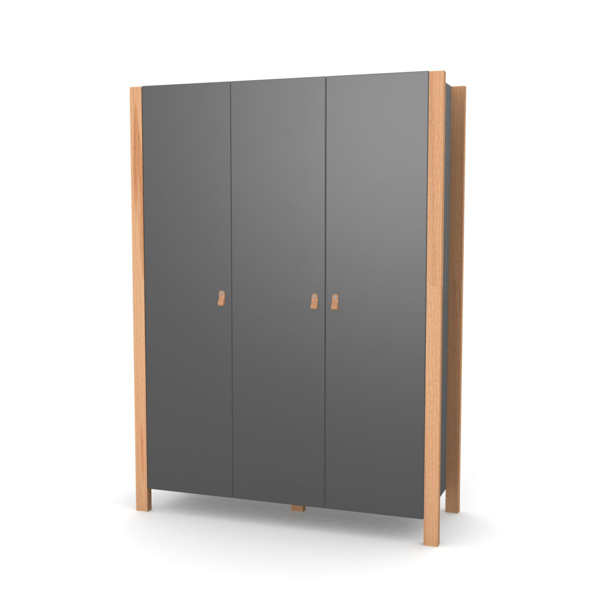 20 Ντουλάπα  Τρίφυλλη  Anthracite & Natural  Veres Monaco - Image 1