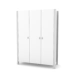 Ντουλάπα  Τρίφυλλη  White & Grey  Veres Monaco