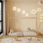 Κρεβάτι Montessori MUNK σκηνή από μασίφ ξύλο Natural 90×190cm.