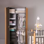 Ντουλάπα Δίφυλλη   Anthracite & Natural  Veres Monaco - Image 5