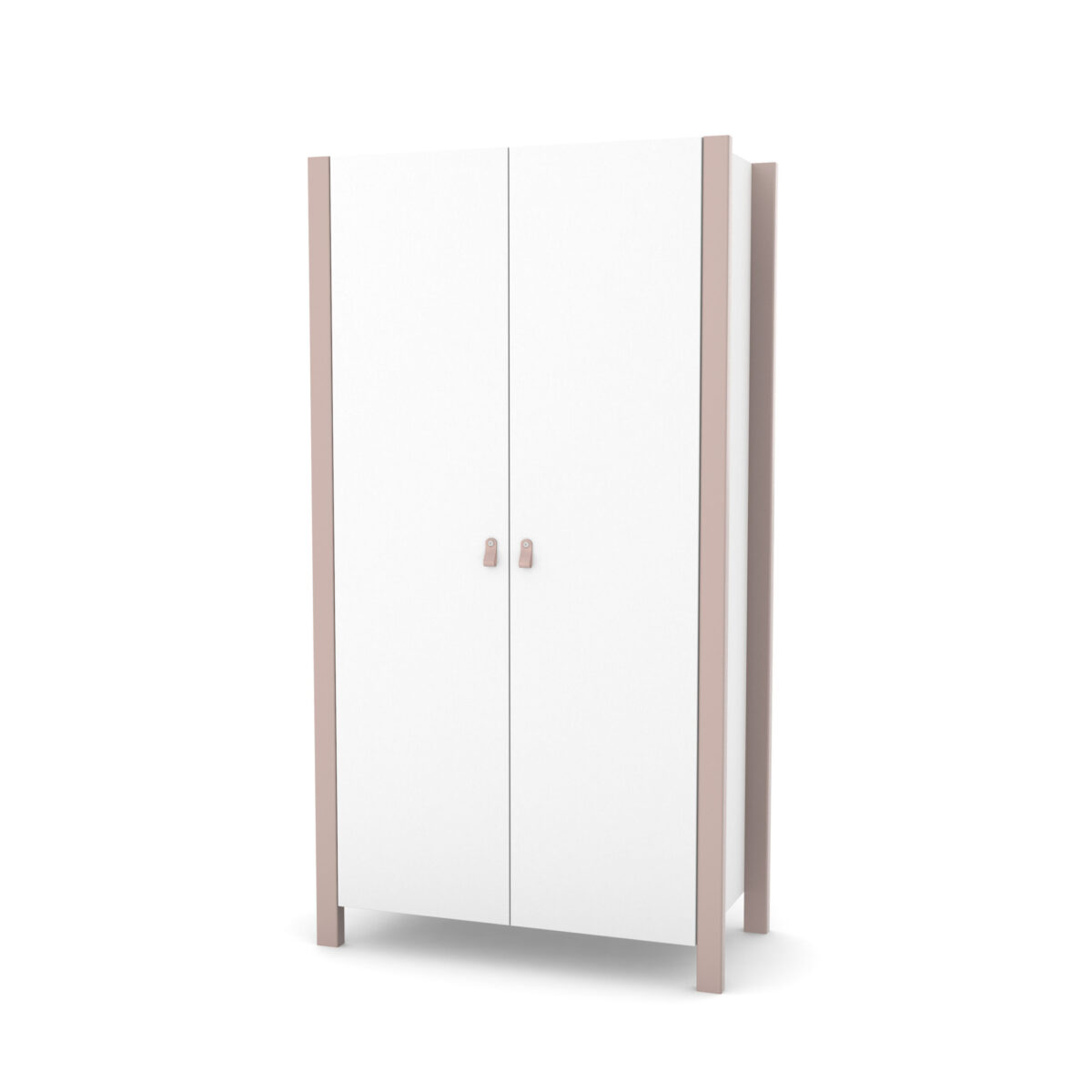 80 Ντουλάπα Δίφυλλη White & Cappuccino  Veres Monaco - Image 1