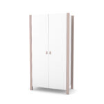 Ντουλάπα Δίφυλλη White & Cappuccino  Veres Monaco