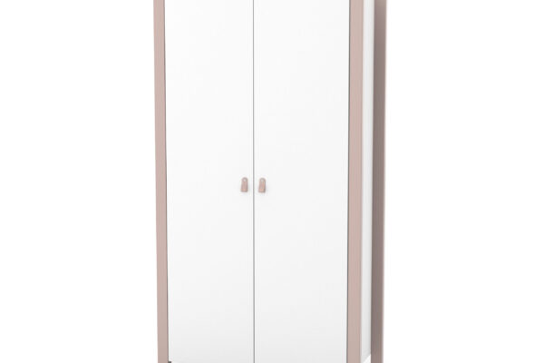 Ντουλάπα Δίφυλλη White & Cappuccino Veres Monaco
