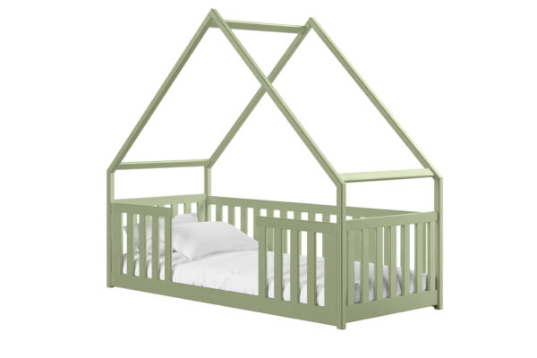 Κρεβάτι Σπιτάκι Montessori Bee από μασίφ ξύλο ελιάς 90x200cm.