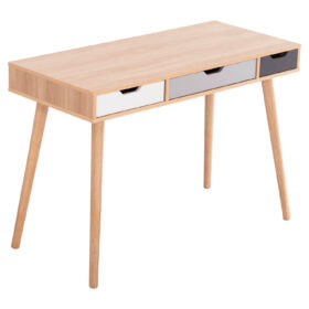 προϊόν Γραφείο Gaet Sonama 110cm με τρία συρτάρια, ιδανικό για το σπίτι.