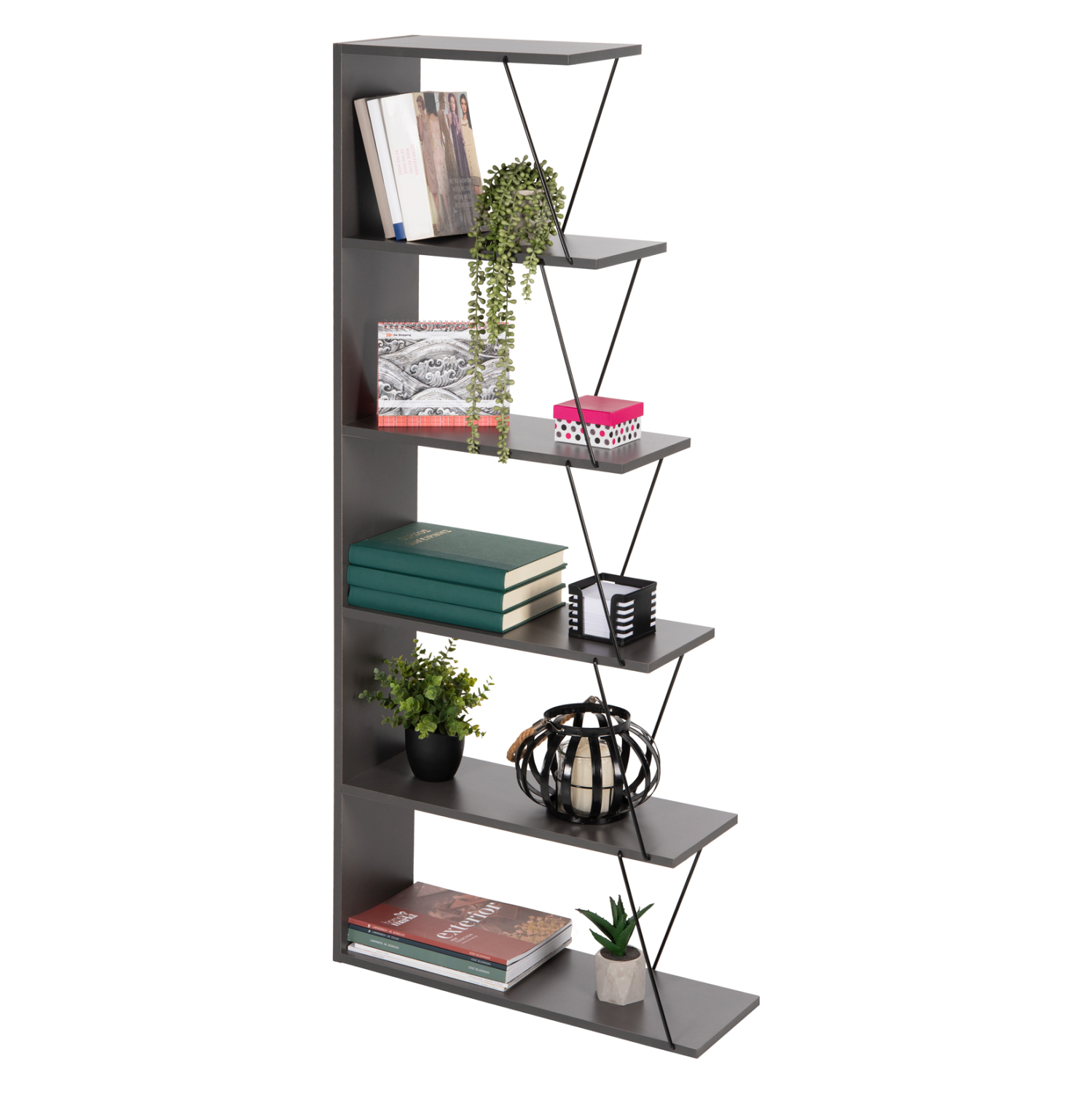 10 Βιβλιοθήκη Mini Tars Grey & Black