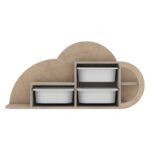 Ραφιέρα Τοίχου Sani: Ξύλινη συρταριέρα τοίχου SANI με τρία συρτάρια.