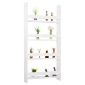 Λευκή ραφιέρα τοίχου Sani για μοντέρνα διακόσμηση και αποθήκευση.