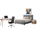 Σετ Φοιτητικό Πακέτο 5ΤΕΜ 9996728: Κρεβάτι, γραφείο, καρέκλα και κομοδίνο.