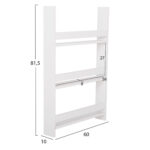 Λευκή ραφιέρα τοίχου Sani για αποθήκευση και διακόσμηση χώρου.