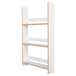 Λευκή ραφιέρα τοίχου Sani, ιδανική για το σπίτι ή το γραφείο.