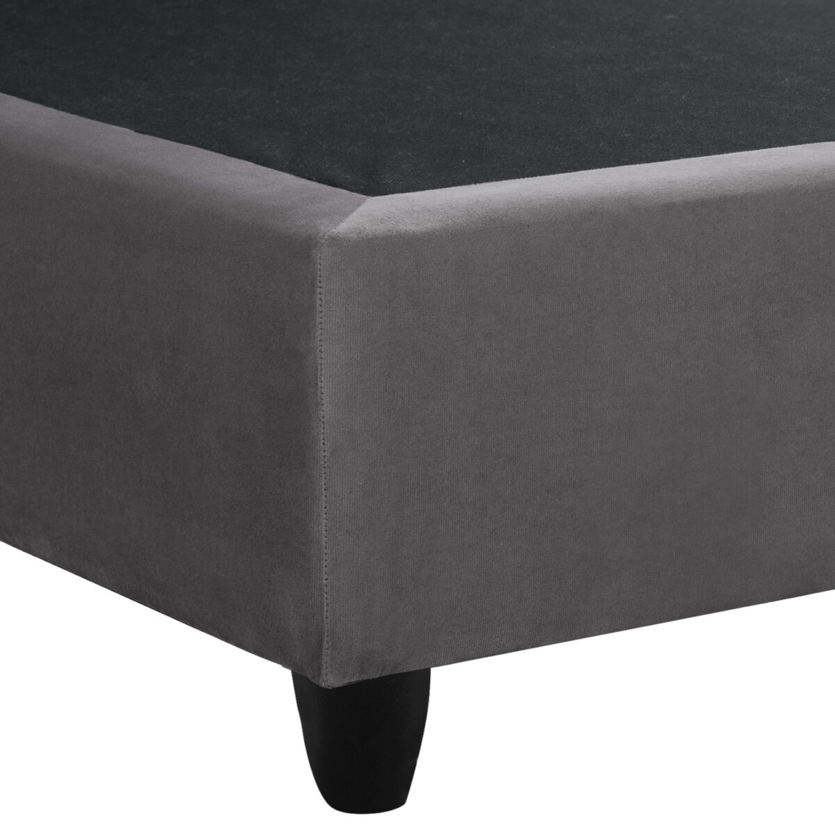 Γκρι βελουτέ διπλό κρεβάτι Malena 150x200cm, άνεση και στυλ στο υπνοδωμάτιο.