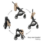 Καρότσι μωρού Noir Black 10022092501 Lorelli: Εύκολο κλείσιμο με το ένα χέρι.