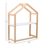 Παιδικό γραφείο PEPE White & Natural, ρυθμιζόμενο για παιδιά.