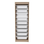 Συρταριέρα Sani Sonoma & White με 9 συρτάρια αποθήκευσης