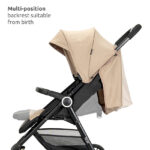 Καρότσι μωρού Noir Black Lorelli με ανάκλιση, ιδανικό από τη γέννηση.