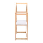 Παιδικό γραφείο PEPE White & Natural, ρυθμιζόμενο για παιδιά.