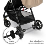 Καρότσι μωρού Noir Black 10022092501 Lorelli με φρένα.