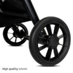 Καρότσι μωρού Lorelli Noir Black 10022092501: υψηλής ποιότητας ρόδες