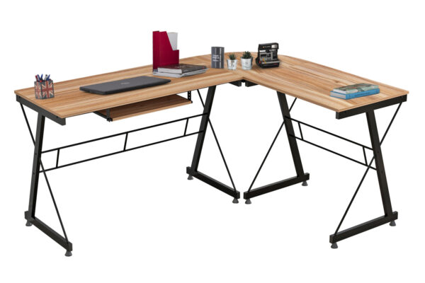 Γωνιακό Γραφείο Walnut & Black