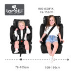 Lorelli Rio Isofix I-Size κάθισμα αυτοκινήτου για παιδιά 76-150cm.