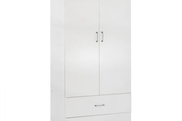 Ντουλάπα 2φυλλη με Συρτάρια Reina White