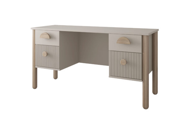 Παιδικό γραφείο Loft White & Natural BabyCute με δύο συρτάρια.