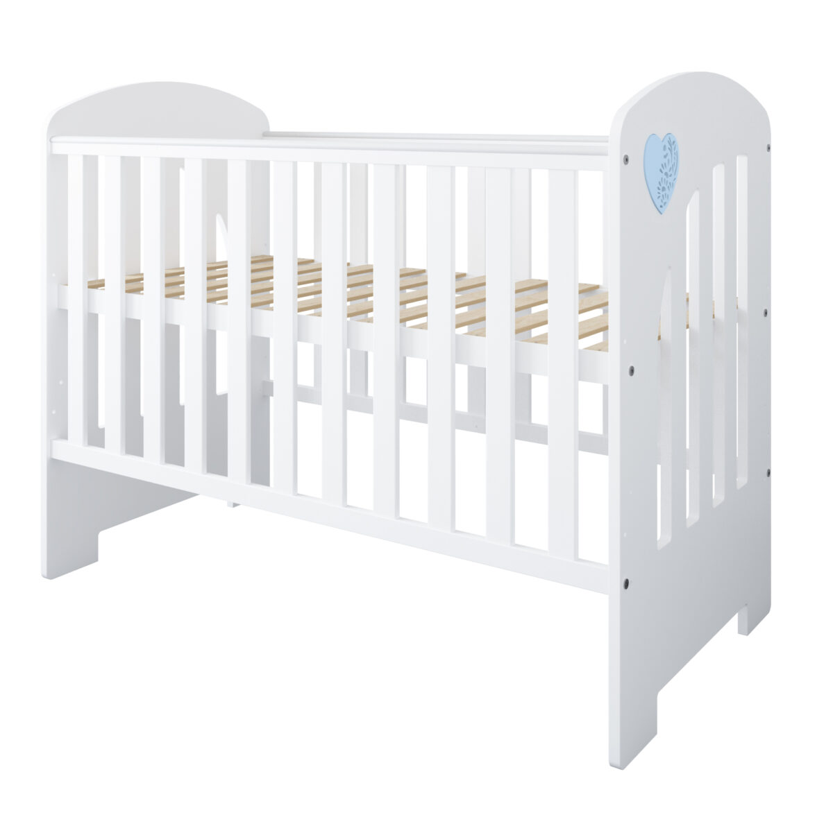Βρεφικό κρεβάτι Heart Blue BabyCute 60x120 με συρτάρι