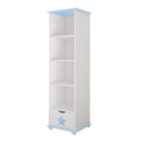 Παιδική βιβλιοθήκη Star Pink BabyCute BC90090PK με συρτάρι και ράφια.