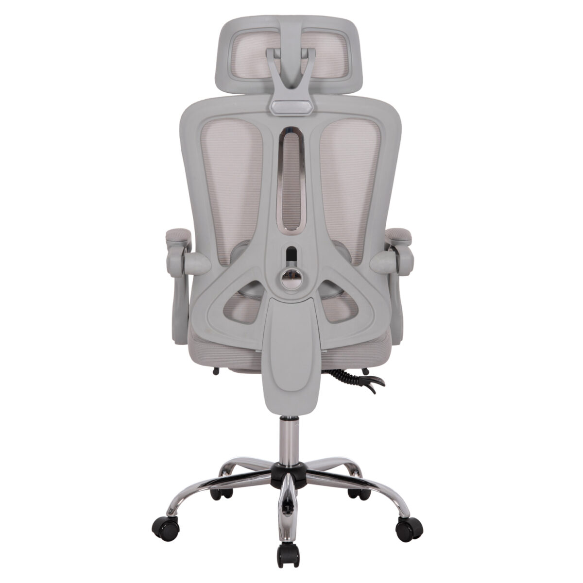 Καρέκλα Γραφείου Barnet Grey Mesh: Ανοιχτό γκρι mesh εργονομική καρέκλα.