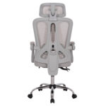 Καρέκλα Γραφείου Barnet Grey Mesh: Ανοιχτό γκρι mesh εργονομική καρέκλα.