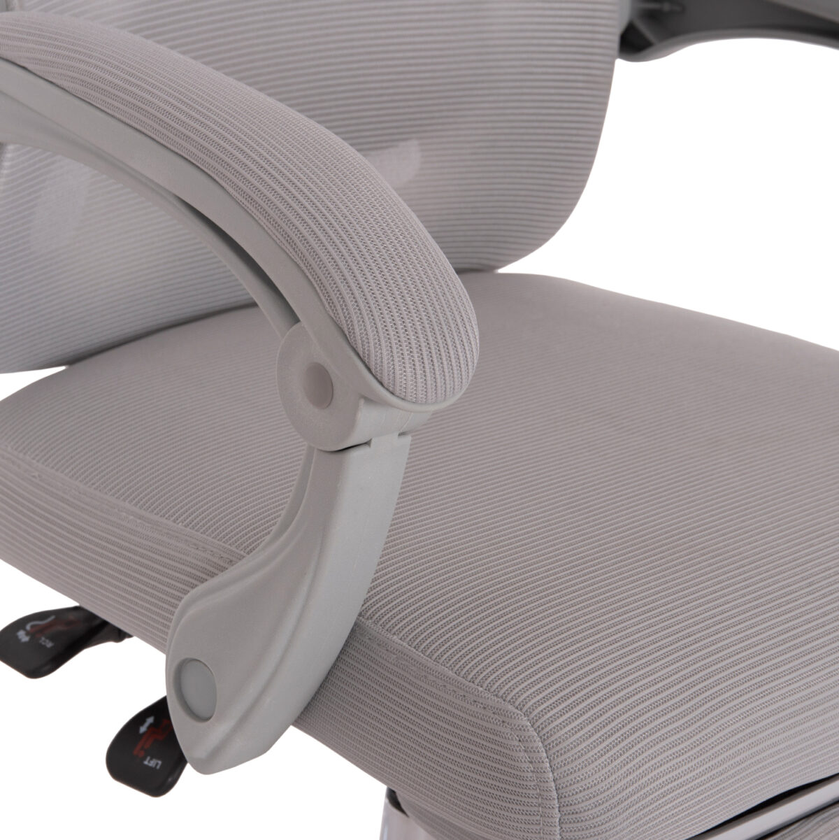 Καρέκλα Γραφείου Barnet Grey Mesh: Ανοιχτό γκρι mesh εργονομική καρέκλα.