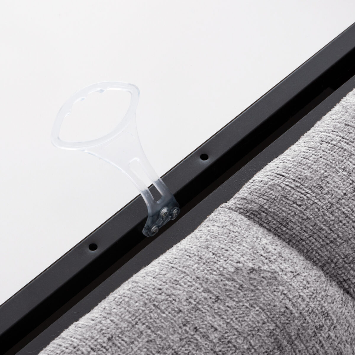 Κρεβάτι Διπλό Remo 160x200 Μπουκλέ Grey με αποθηκευτικό χώρο