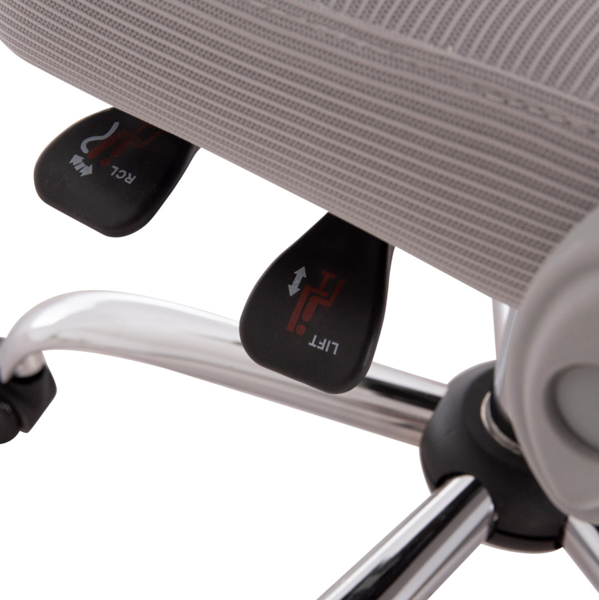 Καρέκλα Γραφείου Barnet Grey Mesh: Ανοιχτό γκρι, εργονομική καρέκλα γραφείου.